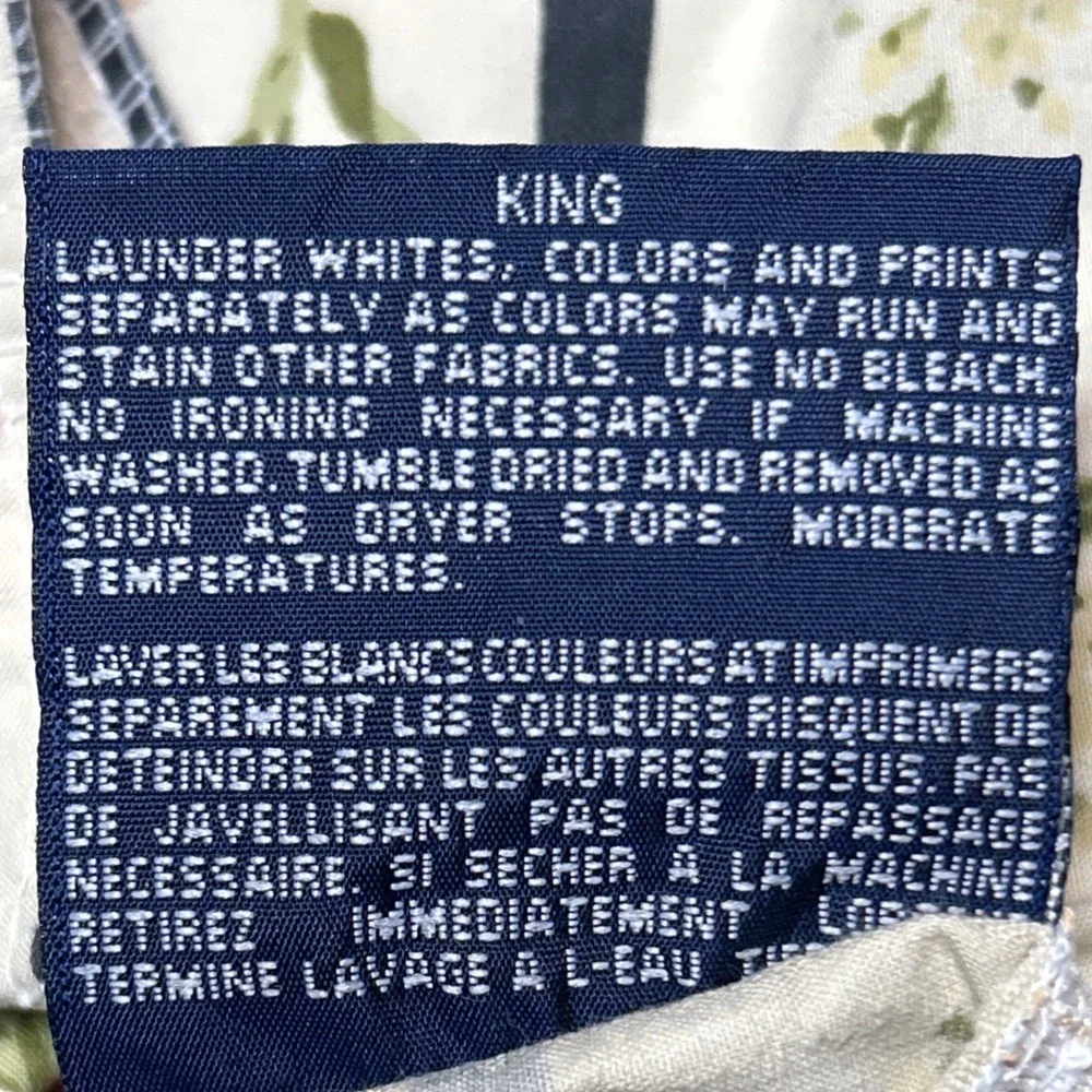 Ralph Lauren King Sheet Set (1 Flat 1 Fitted) Katia Rose 100% Cotton Made in USA